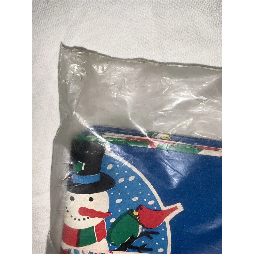 Vintage Cleo Christmas Gift Wrapping Paper Flat Sheets 140 sq ft Sealed Winter